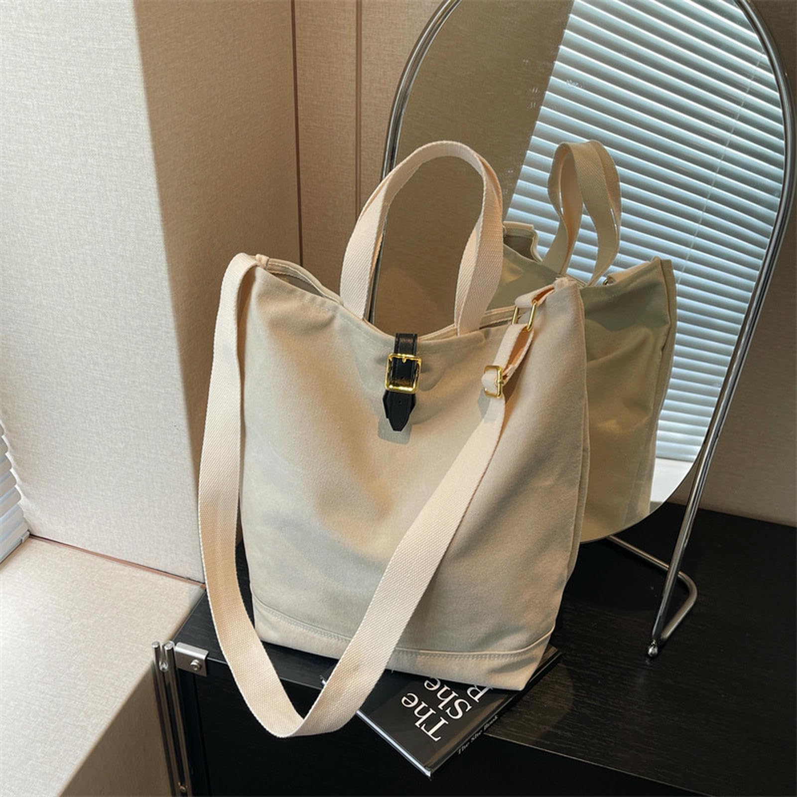 Borsa a Tracolla per Ragazze, Senso della Moda, Grande capacità, Semplice Pendolari, Tote Portatile di Nicchia Casual Studenti-Verde