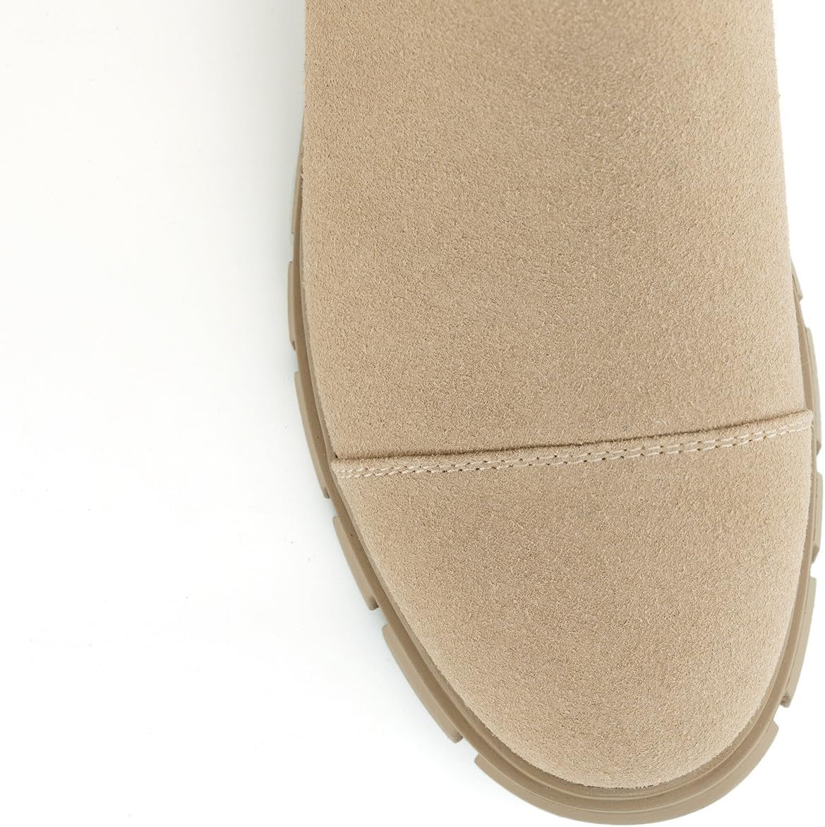 Athlefit Women's Ankle Boots Platform Lug Sole Chunky Heel Chelsea Booties with Side Zipper - Image 4