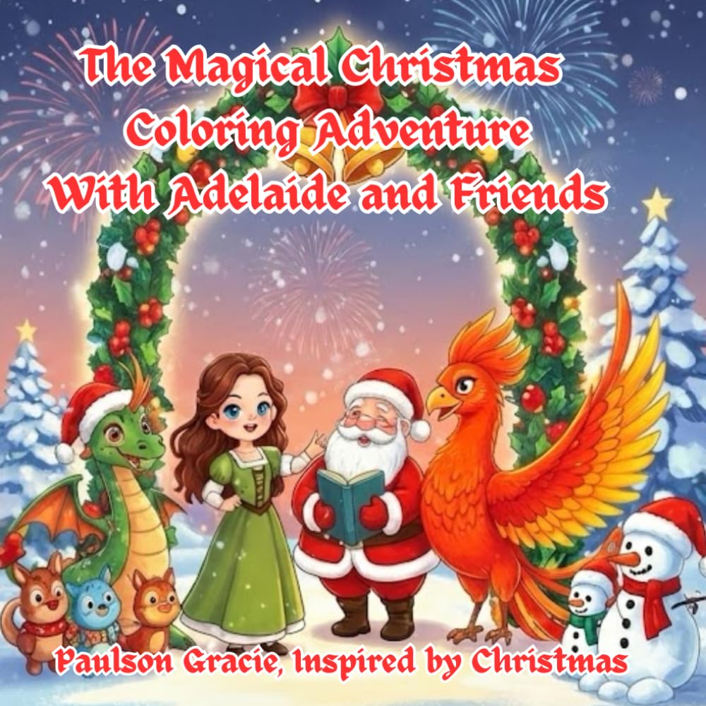 The Magical Christmas Coloring Adventure with Adelaide and Friends (Adelaide the Brave Phoenix COLORING ADVENTURE)