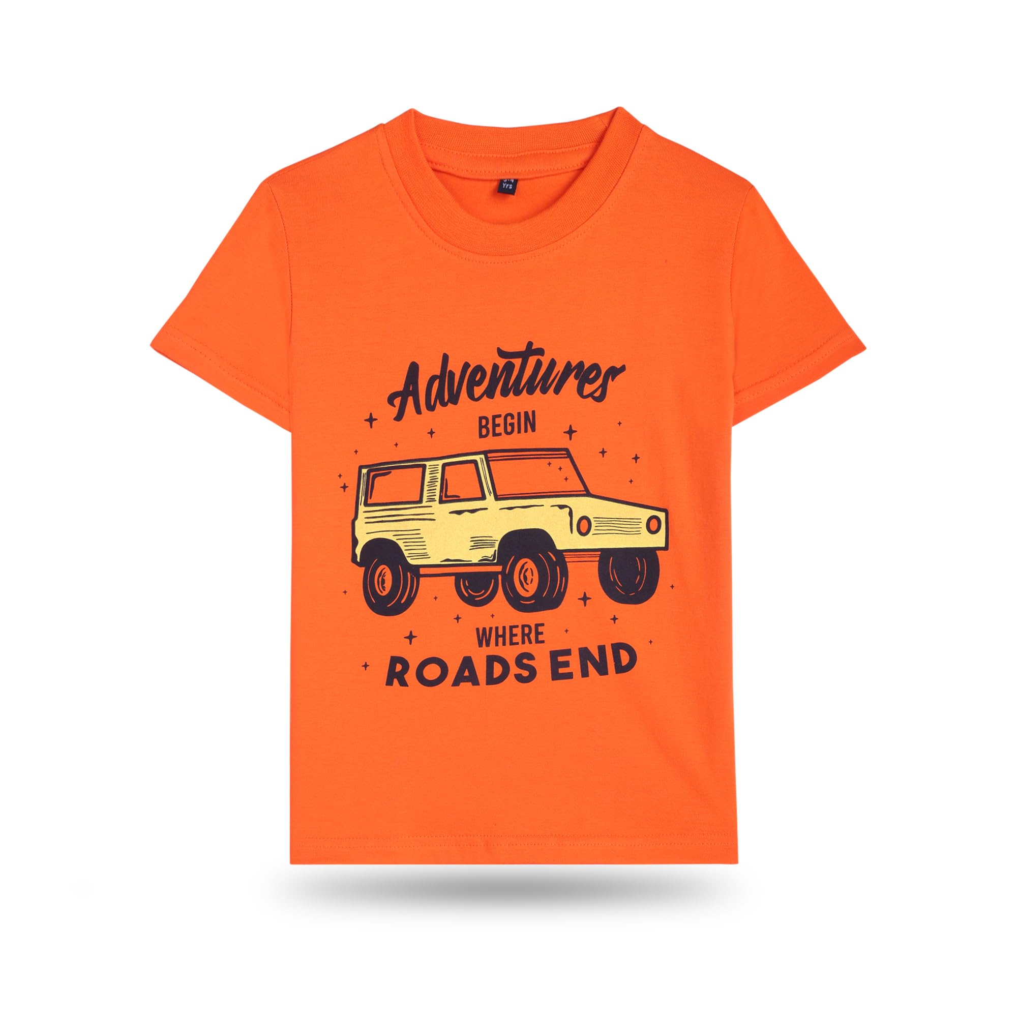 T2F Juego de 5 camisetas de algodón para niño | Tejido de algodón suave transpirable | Manga media y cuello redondo | Traje de ropa casual | Ropa infantil