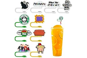 Friends 8mm Straw Tip Covers for Tumblers and Cups
