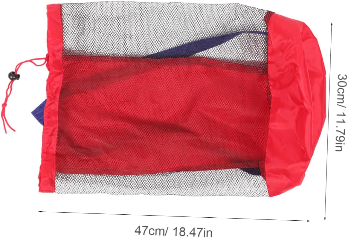 Mesh Storage Bag for Beach Toys Boy Girl Swim Gear and Outdoor Activities Lightweight Drawstring Pouch for Organizing Shells and Sundries for Boys and Girls image 2