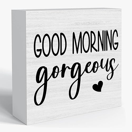 Miniatura 11 de Cartel de madera con texto en inglés «Hello Sweet Cheeks» – Decoración divertida de baño de 5 x 5 pulgadas para tanque de inodoro y estante, idea de