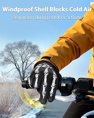 Miniatura 4 de RIGWARL Guantes impermeables para clima frío y frío, guantes de invierno para hombres y mujeres con pantalla táctil