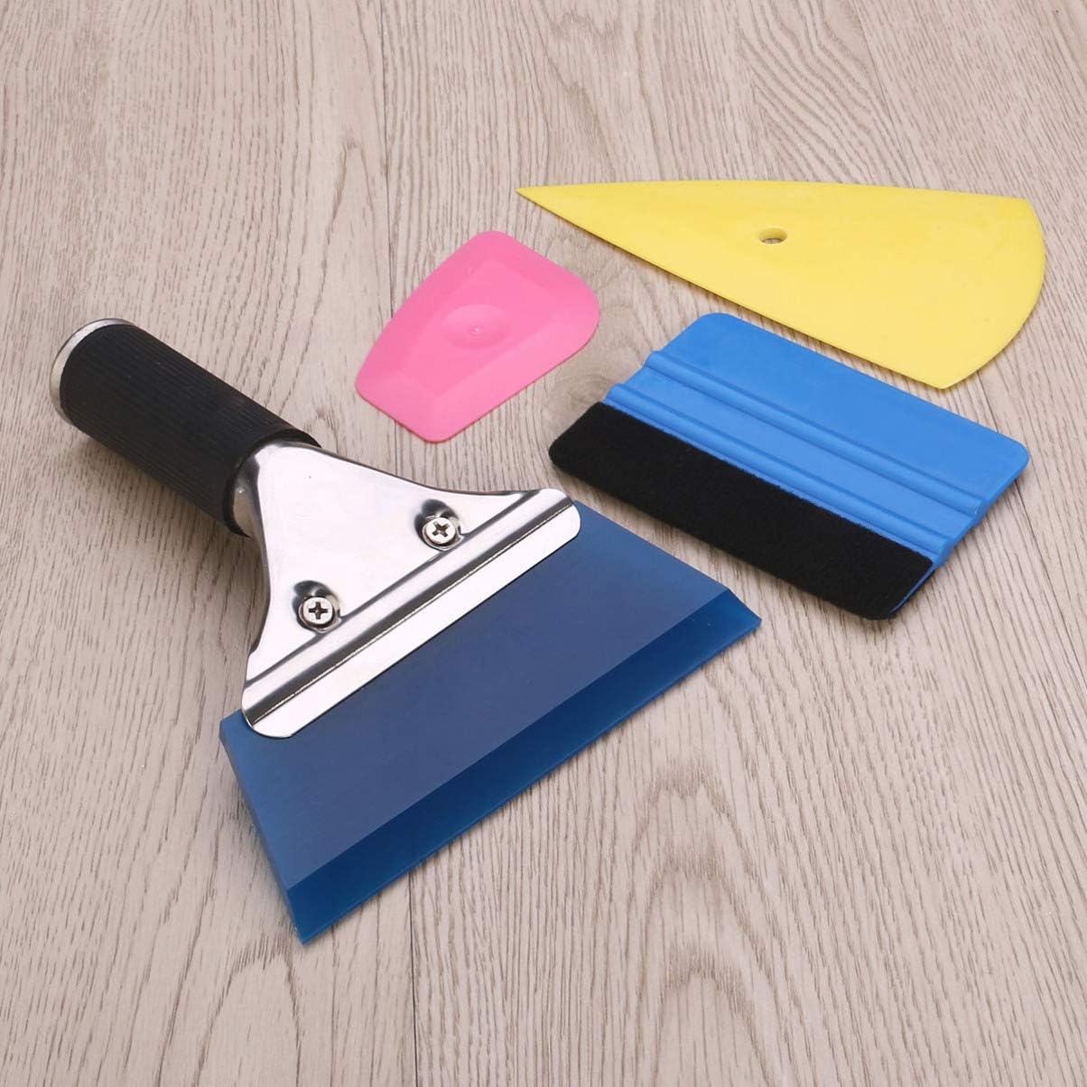 8pcs Window Film Installation Kit Lightweight Squeegees Scrapers Film Cutters for Car Tinting Material for Easy Use and Storage
