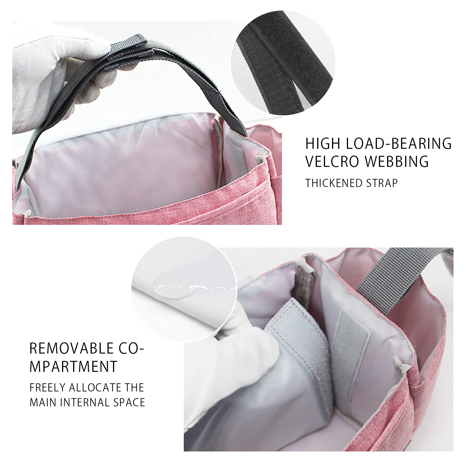 SONARIN Borsa Organizer per Passeggino,Organizzatore Universale per Passeggino,con Portabicchieri, Cinghia di Magico Strisce, Cinturino Addensato Usato come Borse a Mano, Universale(Blu Scuro,Rombo)