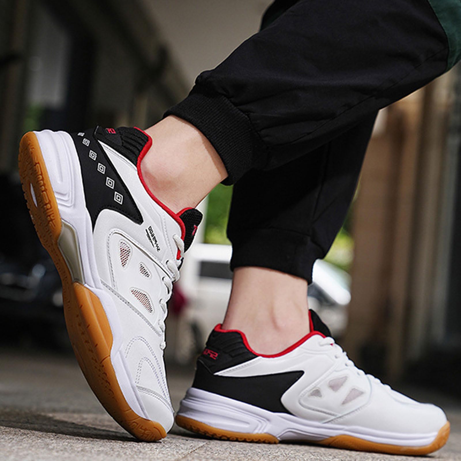 Zapatillas de bádminton para Hombre,Zapatillas de bádminton Hombre Interiores,Antideslizante,Cómodo,Transpirable,para Baloncesto,Tenis,Squash,Correr,Caminar y Entrenamiento físico