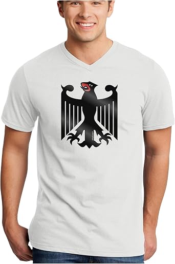 TOOLOUD Bundeswehr Logo Adult V-Neck T-Shirt