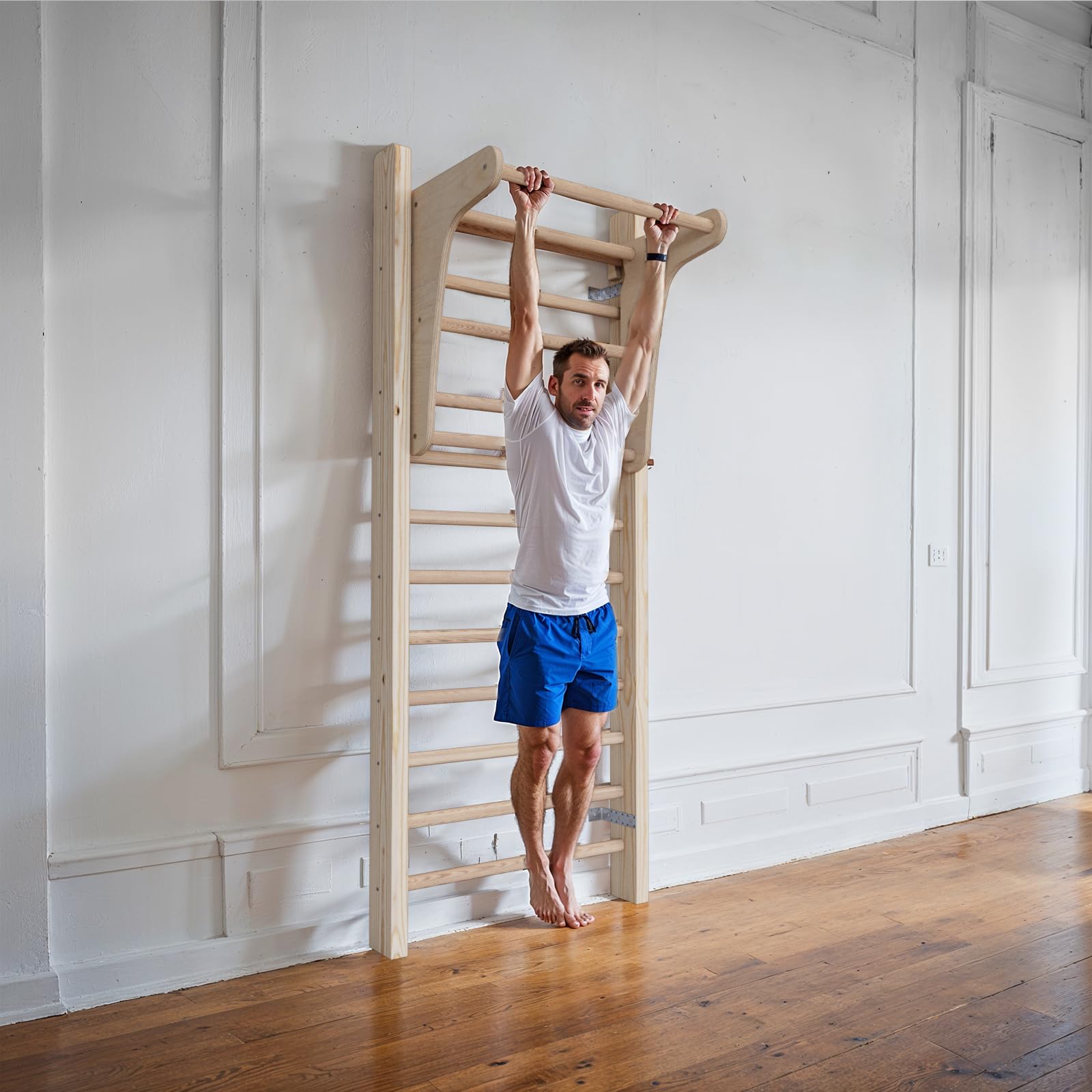 Barra per trazioni in legno, per esercizi di correzione