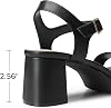 Plataformas DREAM PAIRS para mujer, tacón bloque, punta abierta, con correa en tobillo, para fiesta, boda, vestir 6