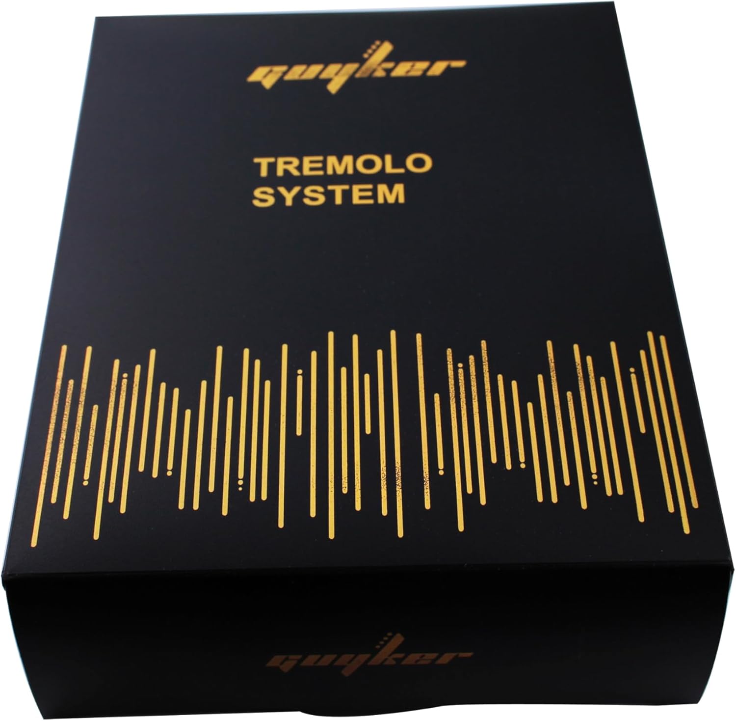 Guyker Guitar Tremolo Bridge String Spacing 10.8MM with Brass Saddle and Brass Block & Spring and Claw, Pop-In Vibrato Bar, Complete Install Kit, GG1009A Gold