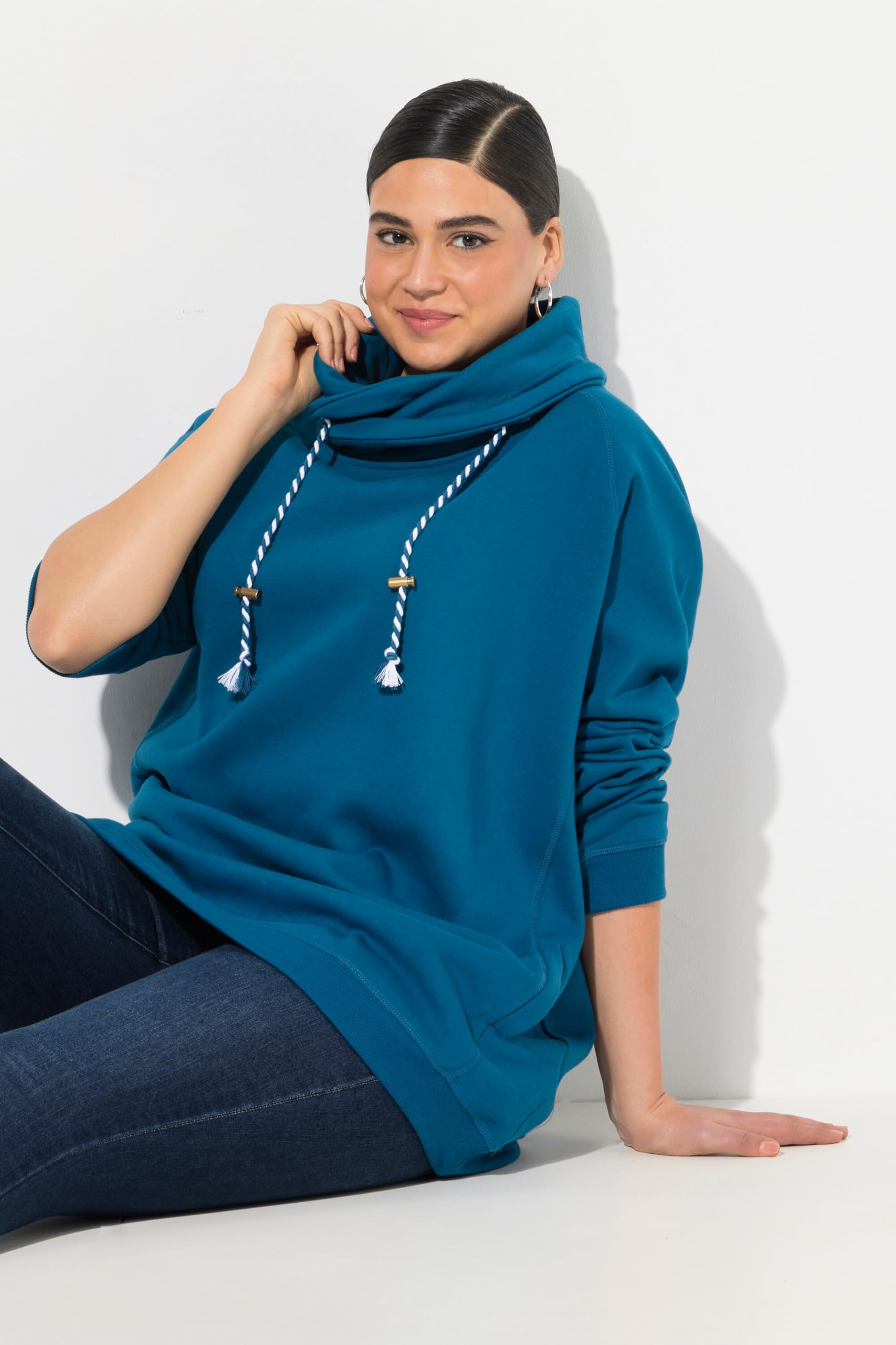 Ulla Popken Damen Langarm-Shirt T-Shirts