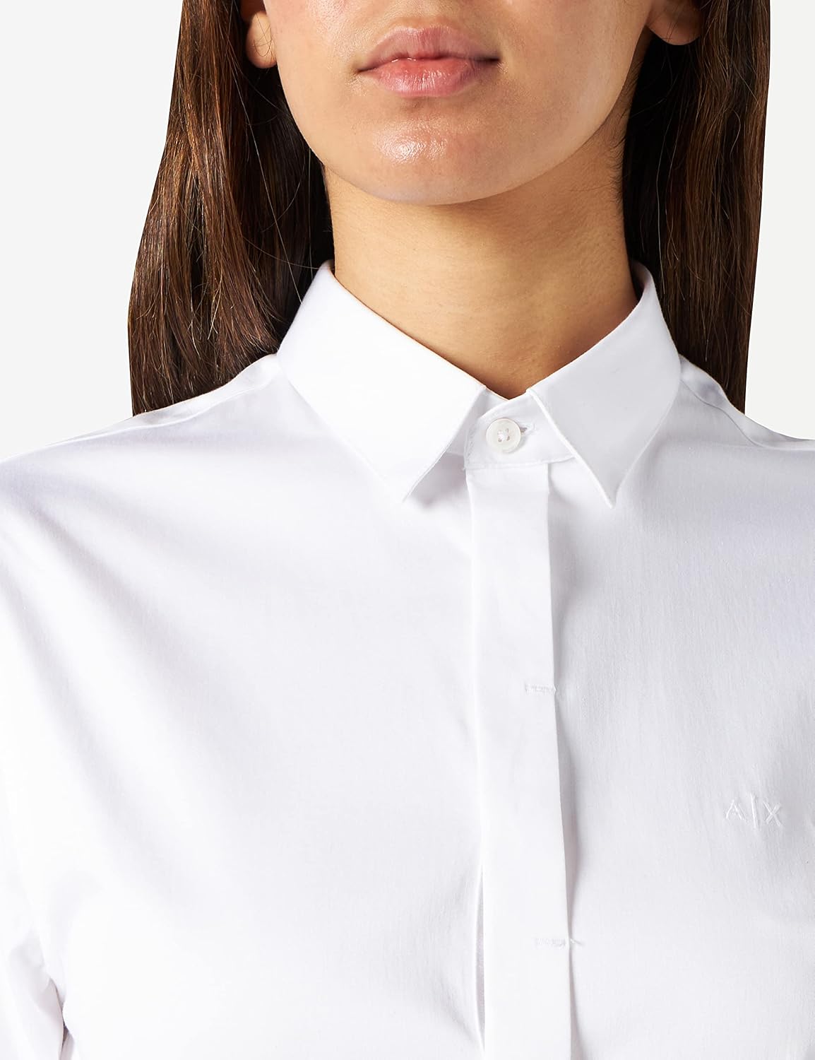 Armani Exchange Men's Short Sleeve Stretch Cotton-Satin Button Up - Image 3