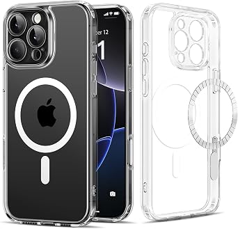 GolbinBox Magnetic for iPhone 16 Pro Max Case with Camera Control Button,Compatible with MagSafe,[Full Camera Protection][2 Privacy Screen Protectors]Shockproof Phone Cover for iPhone 16 ProMaxClear