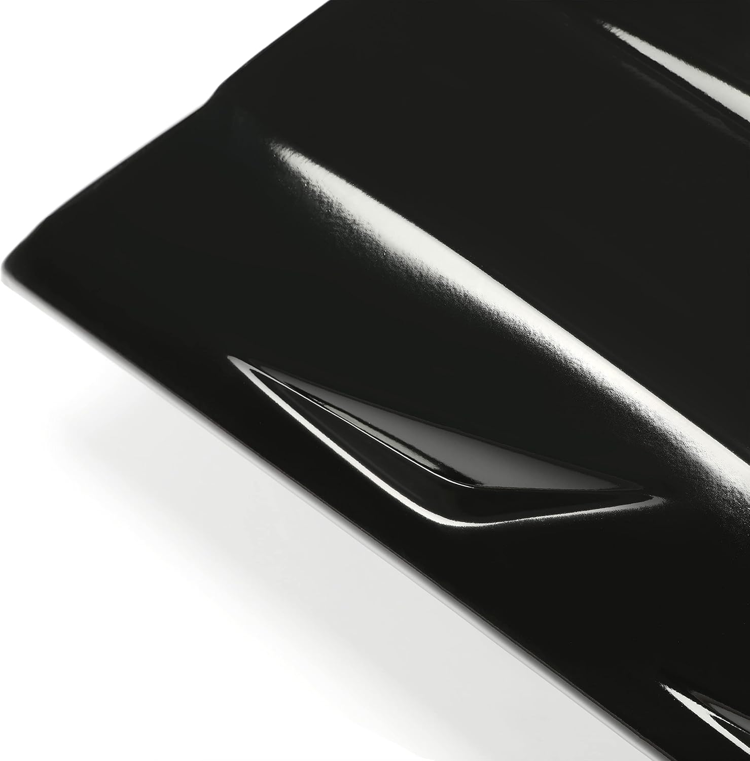 KUAFU Hood Scoop Vent Compatible with 1999-2018 Mercedes-Benz G-Class W463 G500 G550 G55 G63 G65 AMG 4Door Sedan B Style Air Intake Hood Bonnet Vent Cover Black Plastic