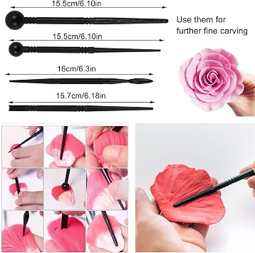 20 Pcs Polymer Clay Tools, Clay Sculpting Tools Clay Modelling Tools Ball Stylus Dotting Tools Ceramic Tools Clay Pottery Tools Clay Carving Tools with Storage Bag for Embossing Ceramics Sculpture