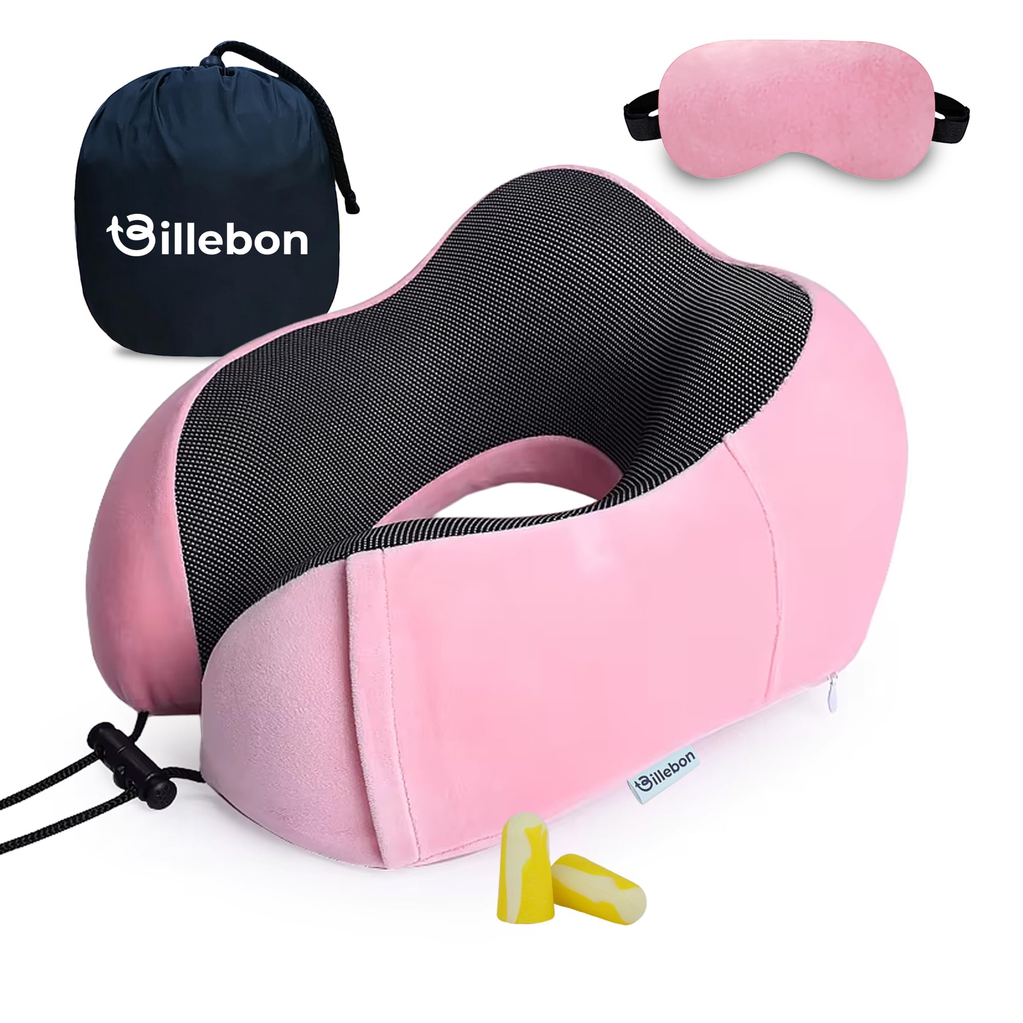 Billebon Memory Foam Neck Pillow - Travel Comfort -13