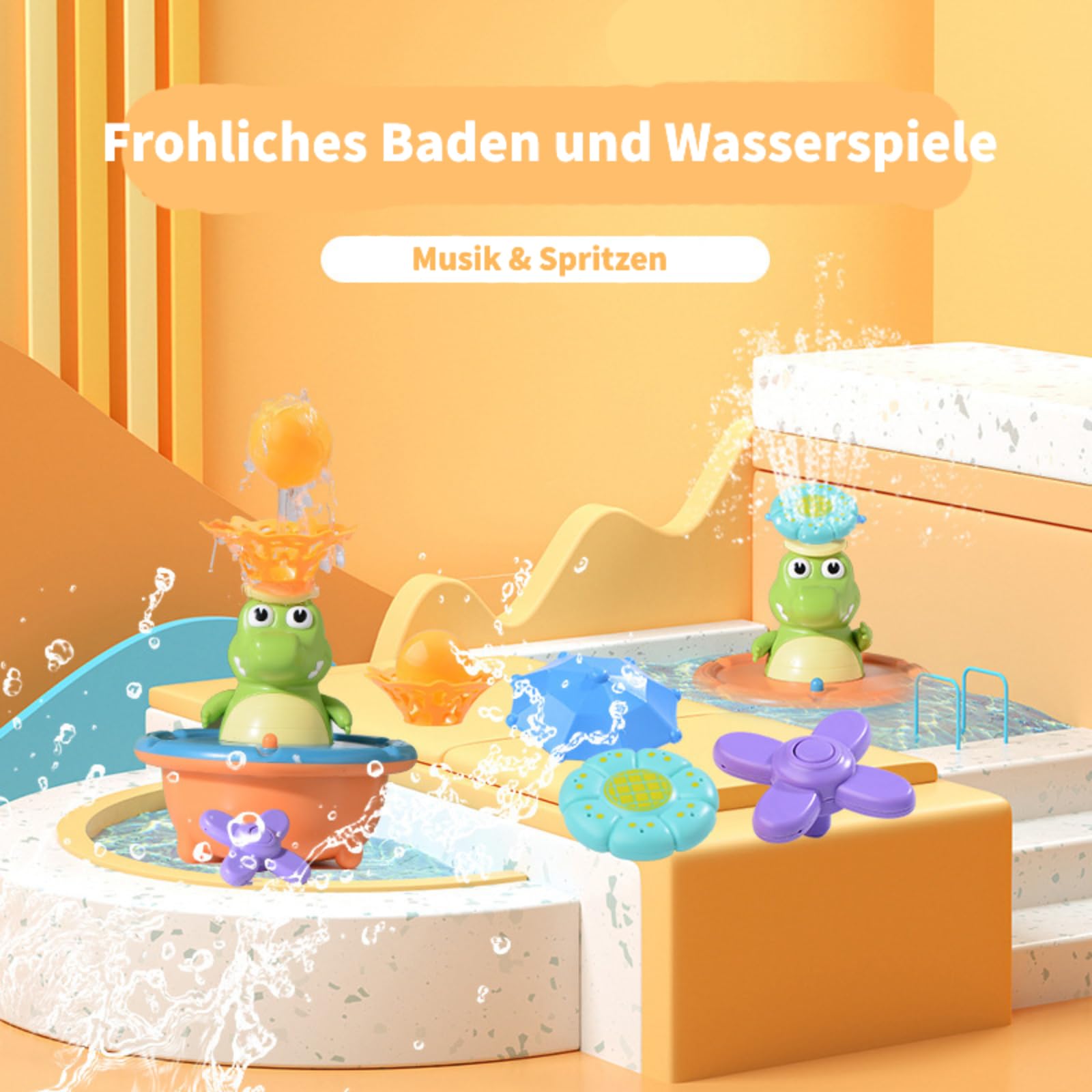Waterspeelgoed voor kinderen - voor in bad, het zwembad en op het
