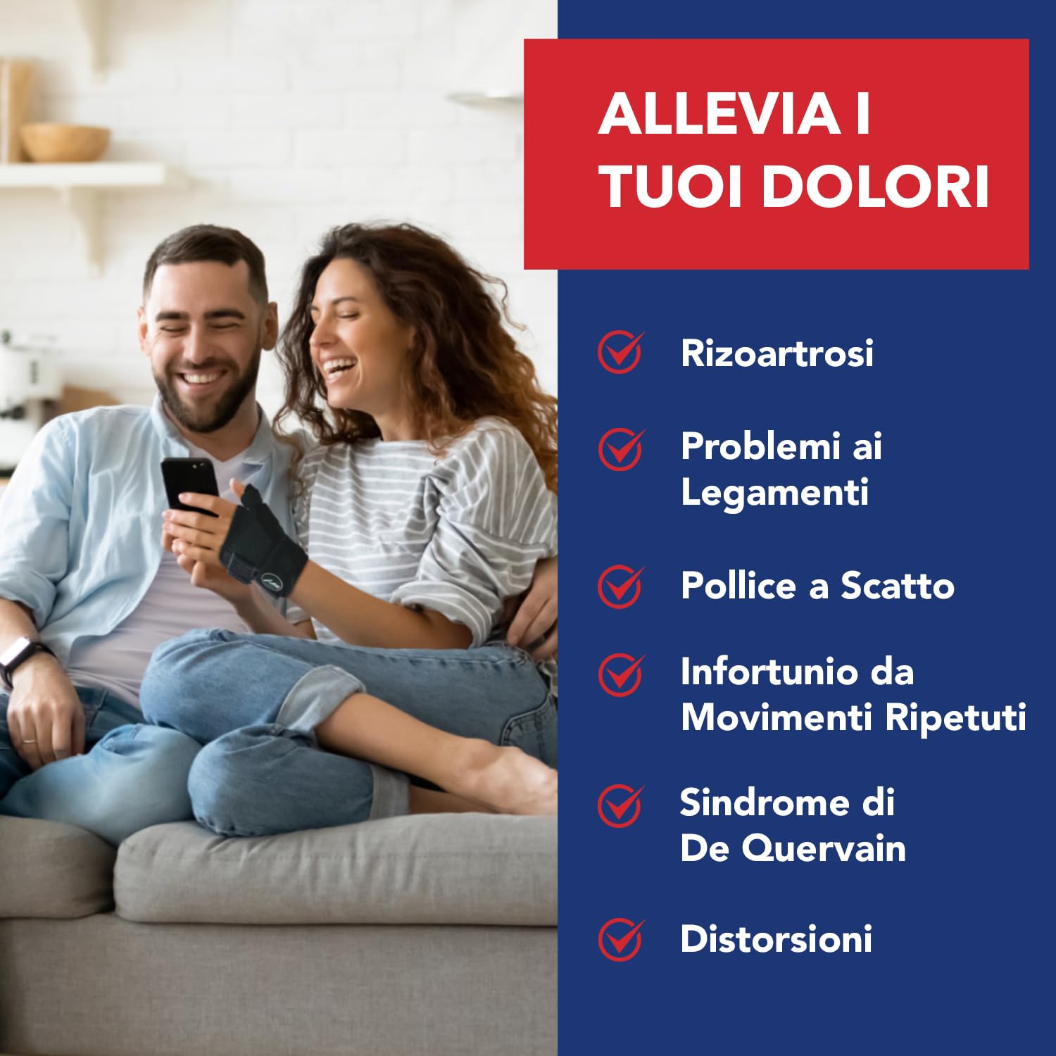 Doctor Developed Thumb Support for Arthritis, Thumb Splint Right or Left Hand, Wrist Support & Thumb Spica Splint and with Doctor Written Handbook(Black, Single)