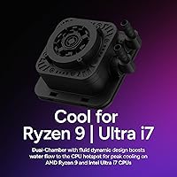 Vista 2 de Cooler Master 240 Elite - Enfriador líquido para CPU, bomba de doble cámara, iluminación aRGB personalizable, sin mantenimiento, AMD Ryzen 7 AM5 4