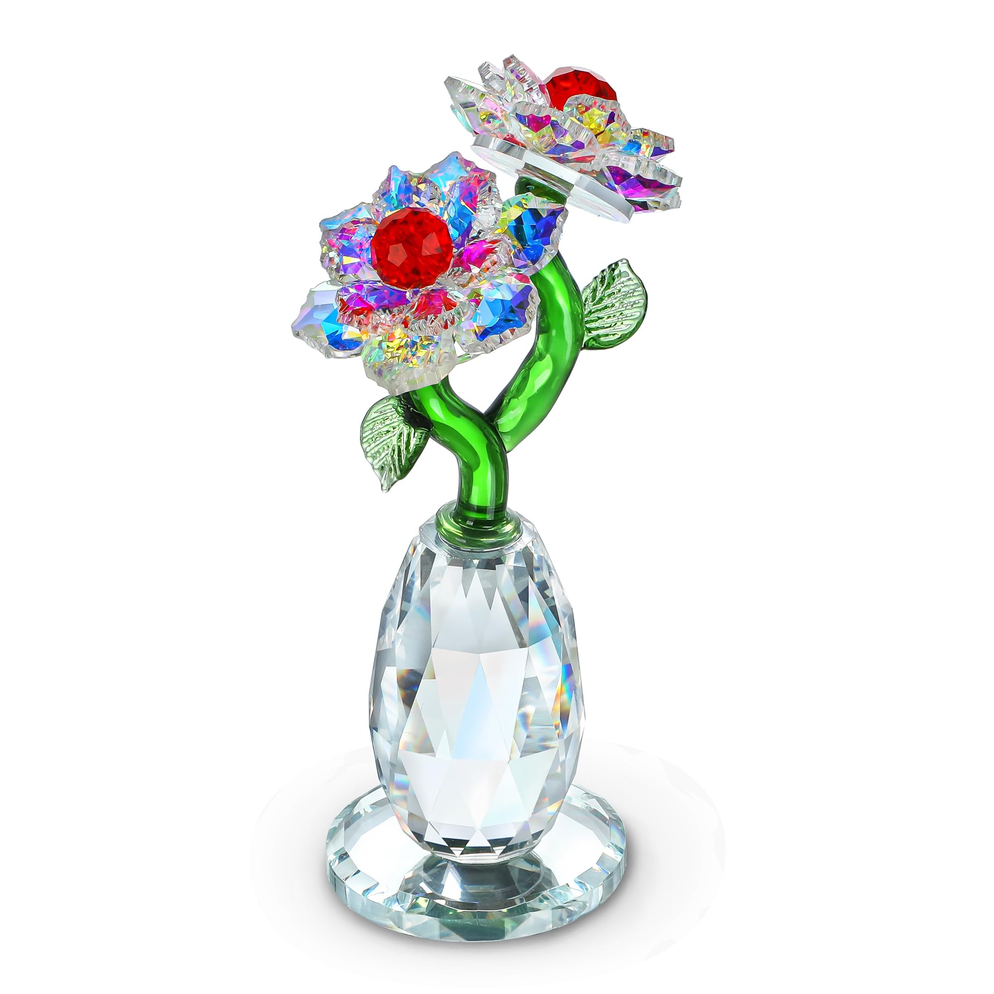 Figurine de tournesol en verre de 14 cm cadeau d'anniversaire idéal