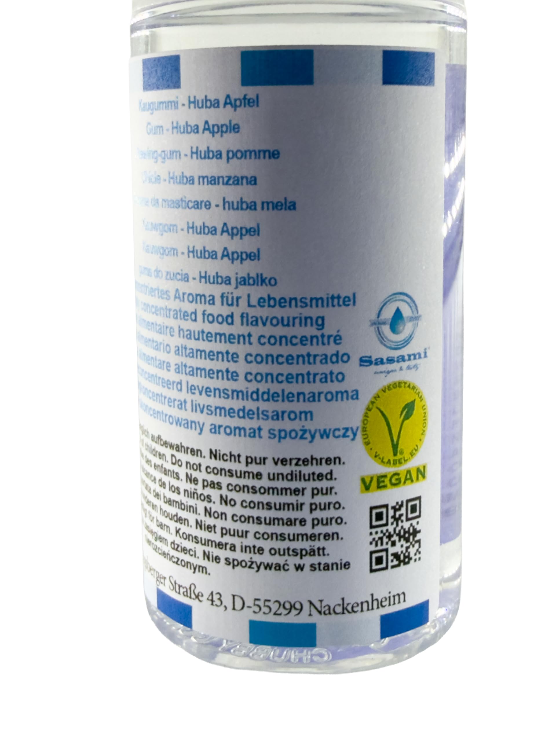 Kaugummi - Huba Apfel Aroma Konzentrat - Vegan - Sasami - 100ml