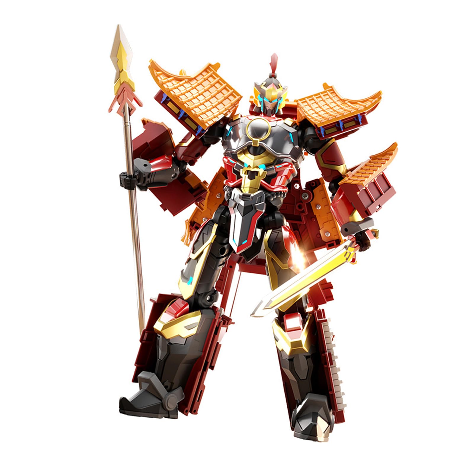Tiananmen Thema, verformbares Robotermodell, Actionfigur mit Verformungsdesign für die Präsentation Kinderzimmer und kreatives Bauspielzeug für Rollenspiele