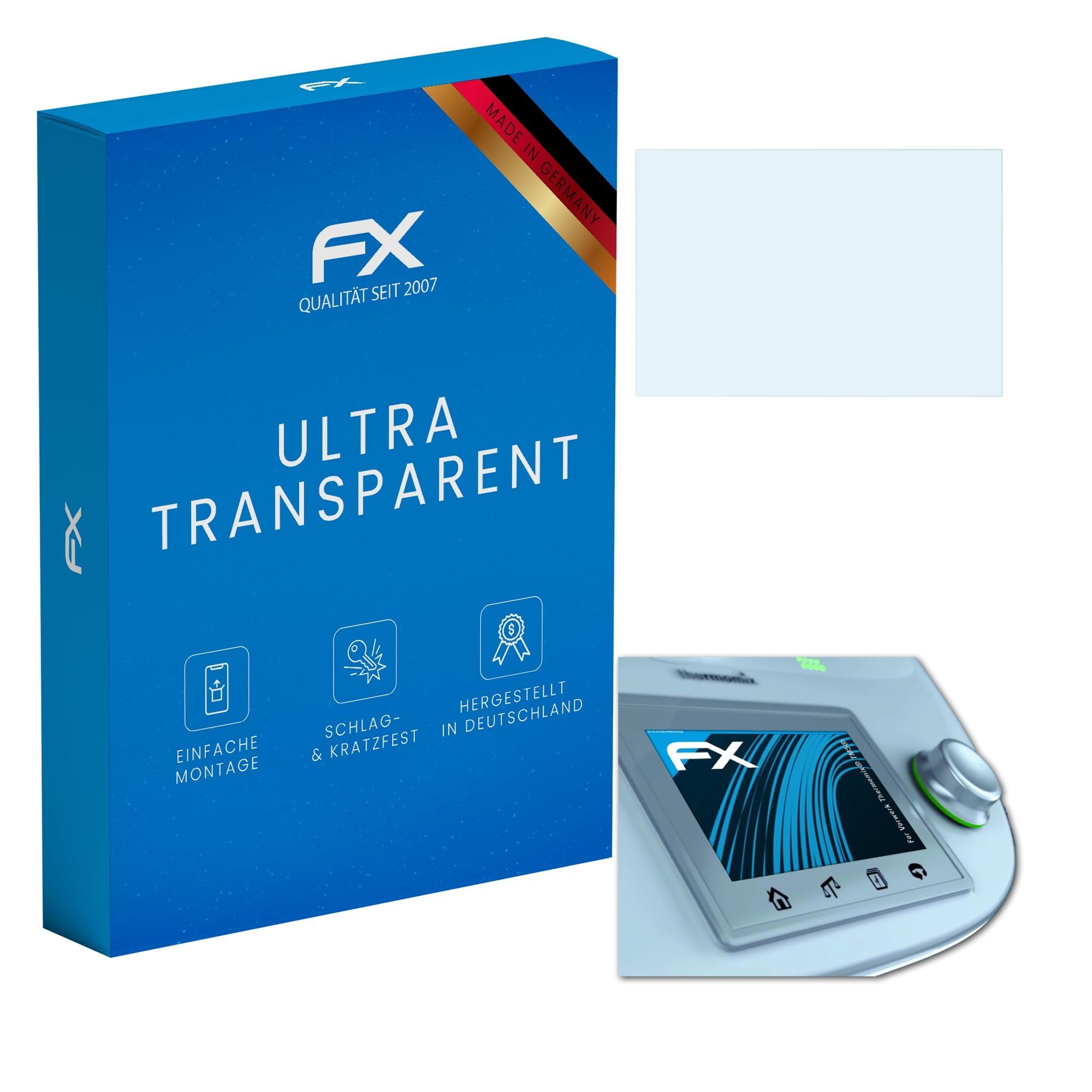 atFoliX Screen Protection Film suitable for Vorwerk Thermomix® TM5®, Screen Protector ultra-clear FX Protective Film (2X)