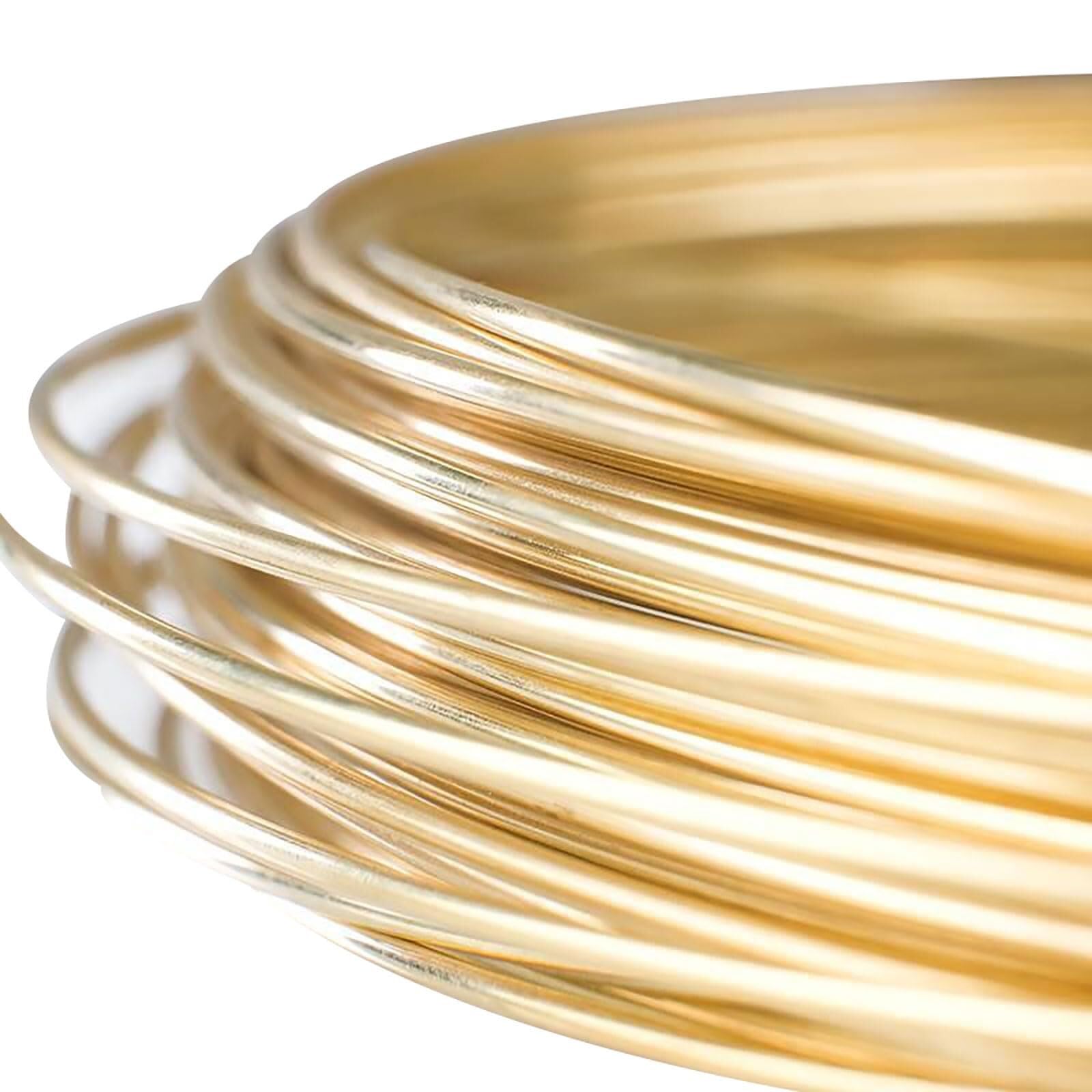 Filo tondo in ottone massiccio 5m finitura oro semiduro