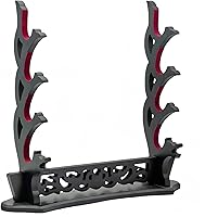 Vista 1 de Soporte de 4 niveles para espada, soporte de mesa para katana, sable de luz, Genji, espadas samurái