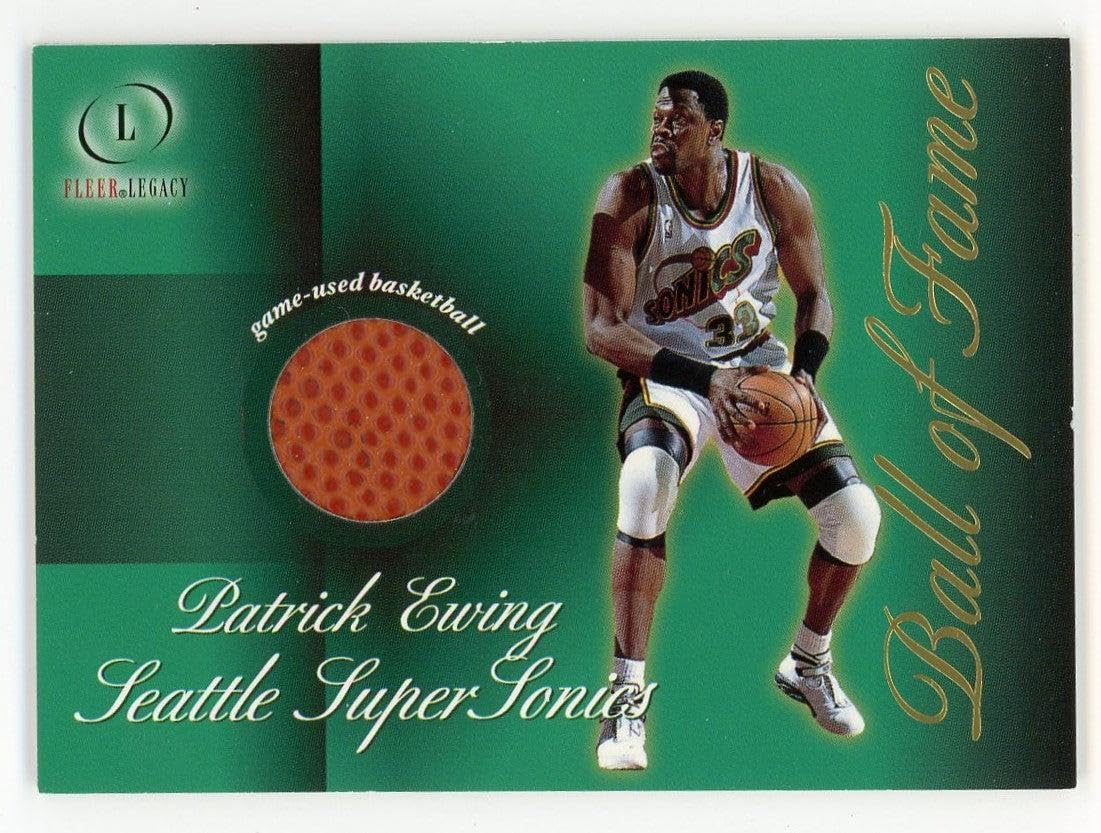 Patrick Ewing 2001 Fleer Ball of Fame Game-Used Basketball Card 17 of 20 - Sports Memorabilia