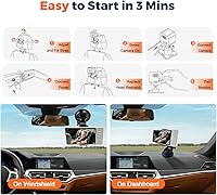 Vista 7 de Wireless Baby Car Camera Monitor 5" HD 1080P IPS, 360° Rotating Camera with Auto/Manual Night Vision, 1000ft Range, Anti-Glare Display & USB