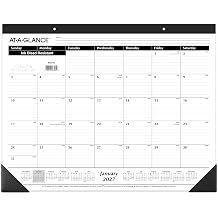 AT-A-GLANCE 2027 Desk Pad Calendar, Monthly Desk Wall Planner, 21.75" x 17", Ruled Blocks SK240027