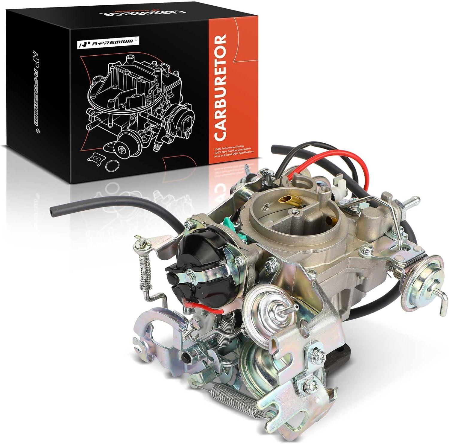 A-Premium 2 Barrel Carburetor Compatible with Toyota Corolla 1995-2001, Tercel 1990-1994, Replace# 2110011850, Electric Choke