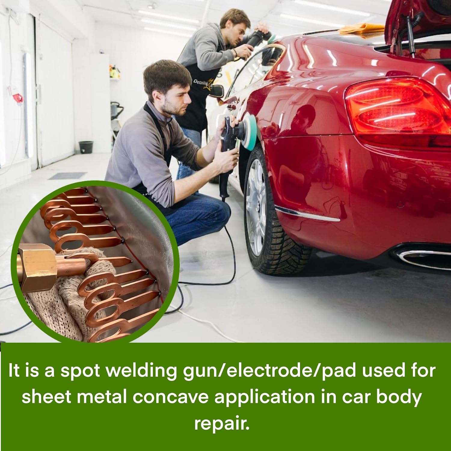 100Pcs Dent Puller Rings, 3 Types (Round/Triangle/OT) Metal Shrink Repair Washers, Paintless Dent Removal Tool Accessories Compatible with Spot Welding Machine for Car Body Panel Repair