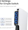 KIWIHOME Cooling Fan for PS5 Accessories, Upgraded Quiet Cooler Fan with Auto Speed, Controller USB3.0 Port & LED for PS5 2020 Only, Not for PlayStation 5 Slim/Pro, White