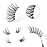 FANXITON Half Lashes with Clear Band Corner Lashes 15 MM Natural Look 3D False Eyelashes Wispy Soft Cat Eye Accent Lashes 10 Pairs Pack