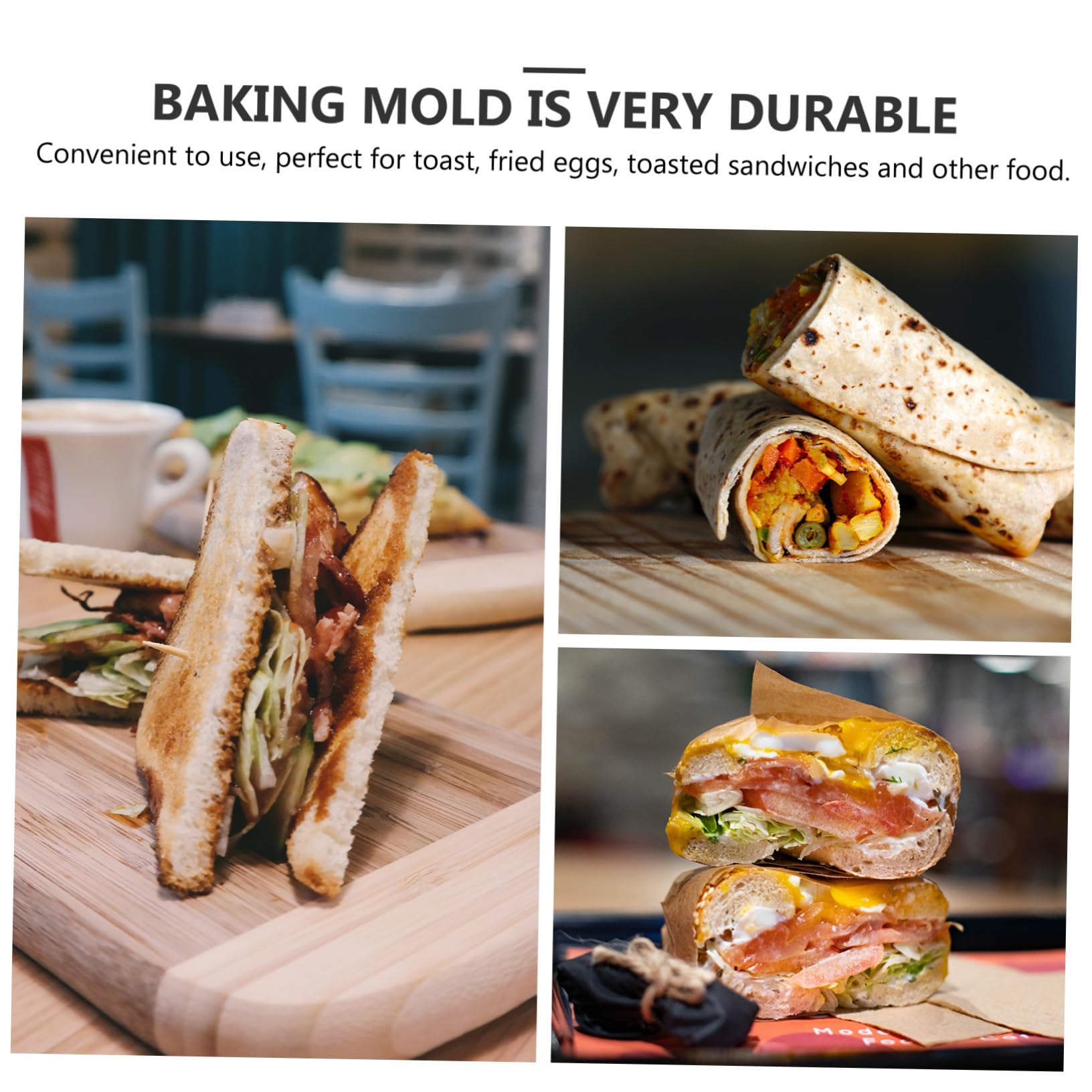 Sartén para Sándwich de Doble Cara Desmontable de Aluminio Negro