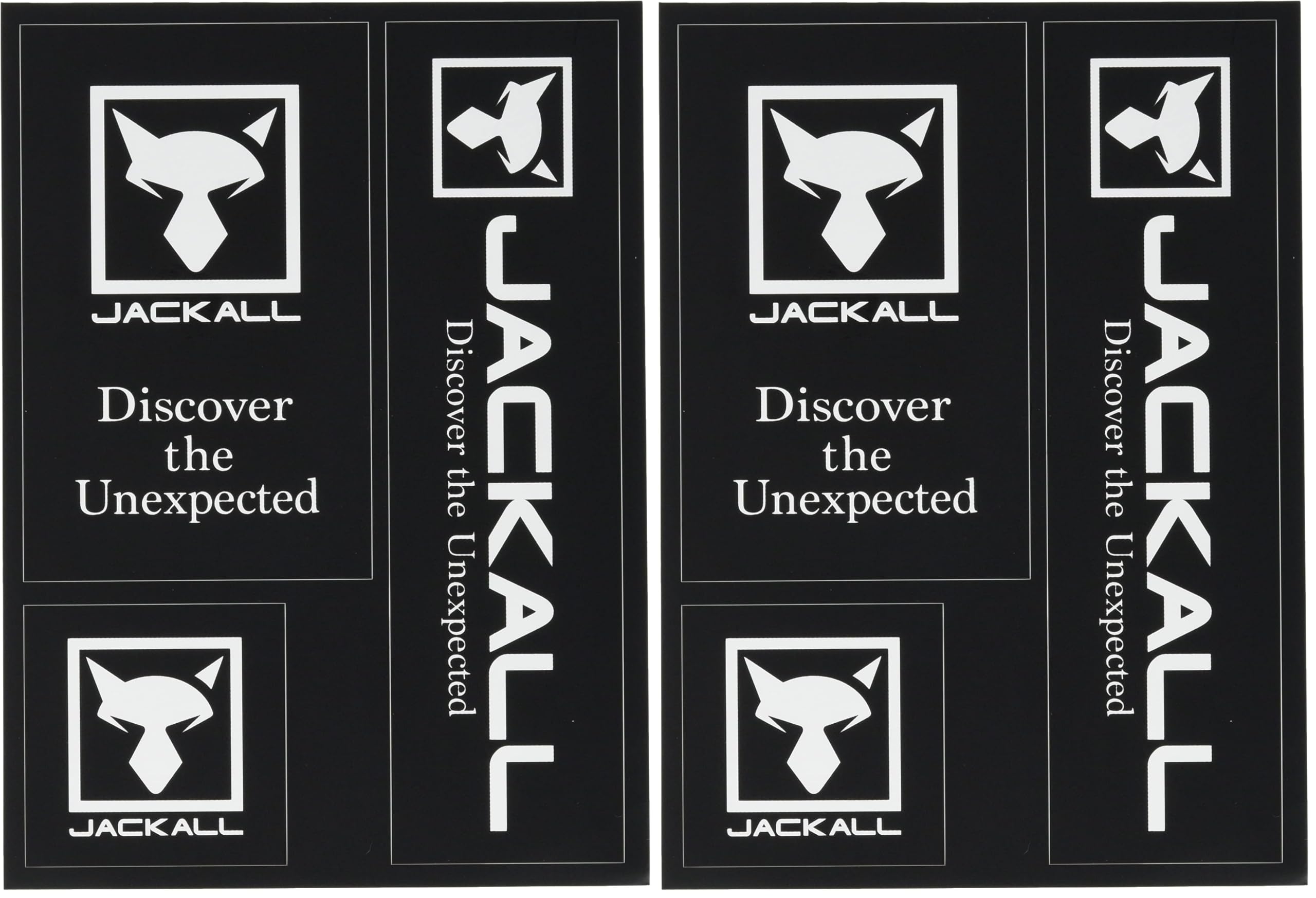 Amazon | JACKALL(ジャッカル) ロゴステッカー ブラック ブラック (× 2