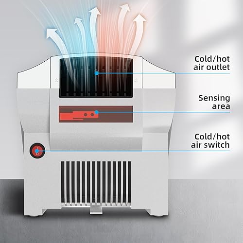 Miniatura 4 de Secador de manos para baño en casa comercial - Secadores de manos de aire automáticos eléctricos, LX-1003 Silver