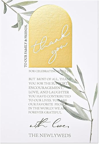 Crisky Greenery - Tarjetas de ajuste de lugar de agradecimiento para boda, 50 piezas, centros de mesa de boda elegantes y elegantes y decoraciones