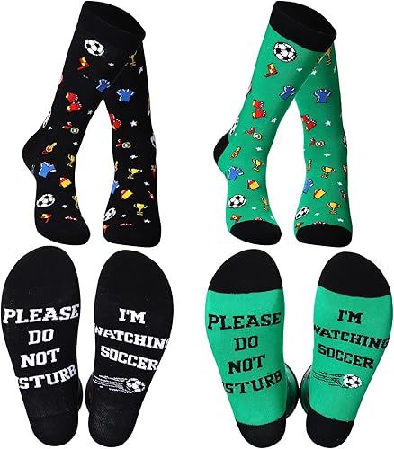 Funny Soccer Socks 2-Pack - Soccer Gifts For Husband