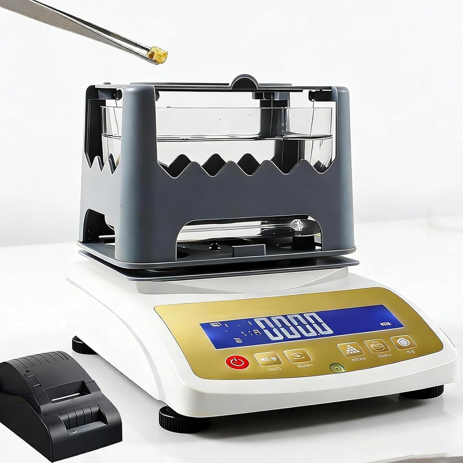 Gold K-Value Testing Device, high-Precision Gold Analyzer, Testing Device for Gold and Silver, for Gold, Platinum, Palladium and Jewelry MDJ-300K+Printer