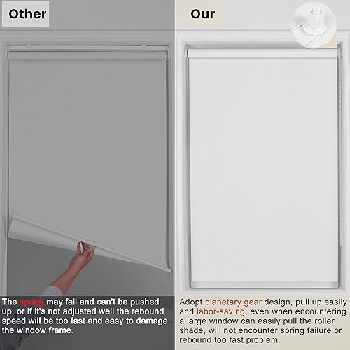 Vista 6 de Persianas enrollables filtrantes de luz para ventanas con 5% de apertura, protección UV, persianas enrollables traslúcidas con aislamiento de calor