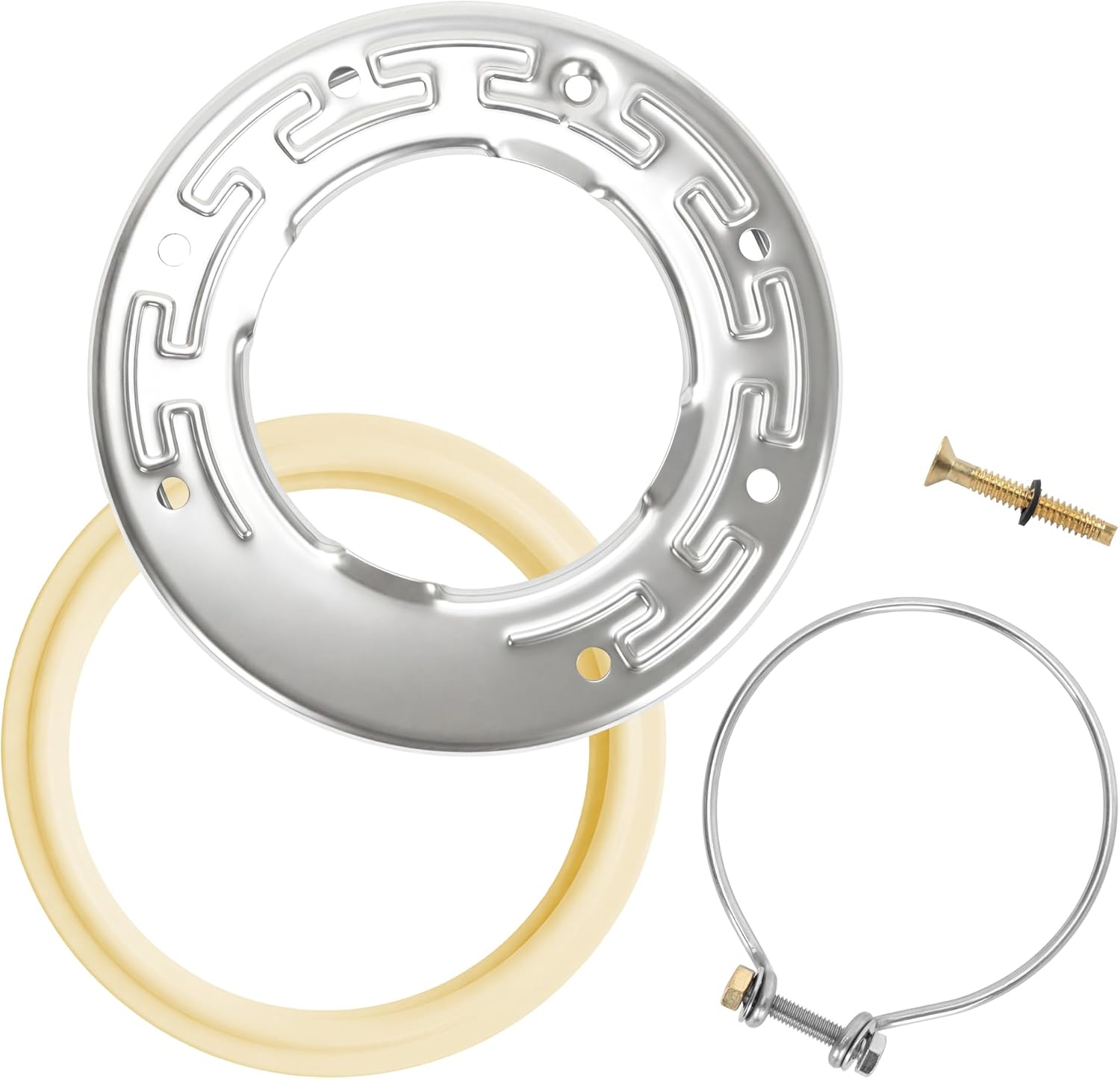 6 Inch Spa Light Maintenance Kit Replacement Parts - Includes #79111600 Fixing Clamp, #79108600 Sealing Ring & #79210400 Stainless Steel Face Ring - Compatible with 6" Inground Pool Lights