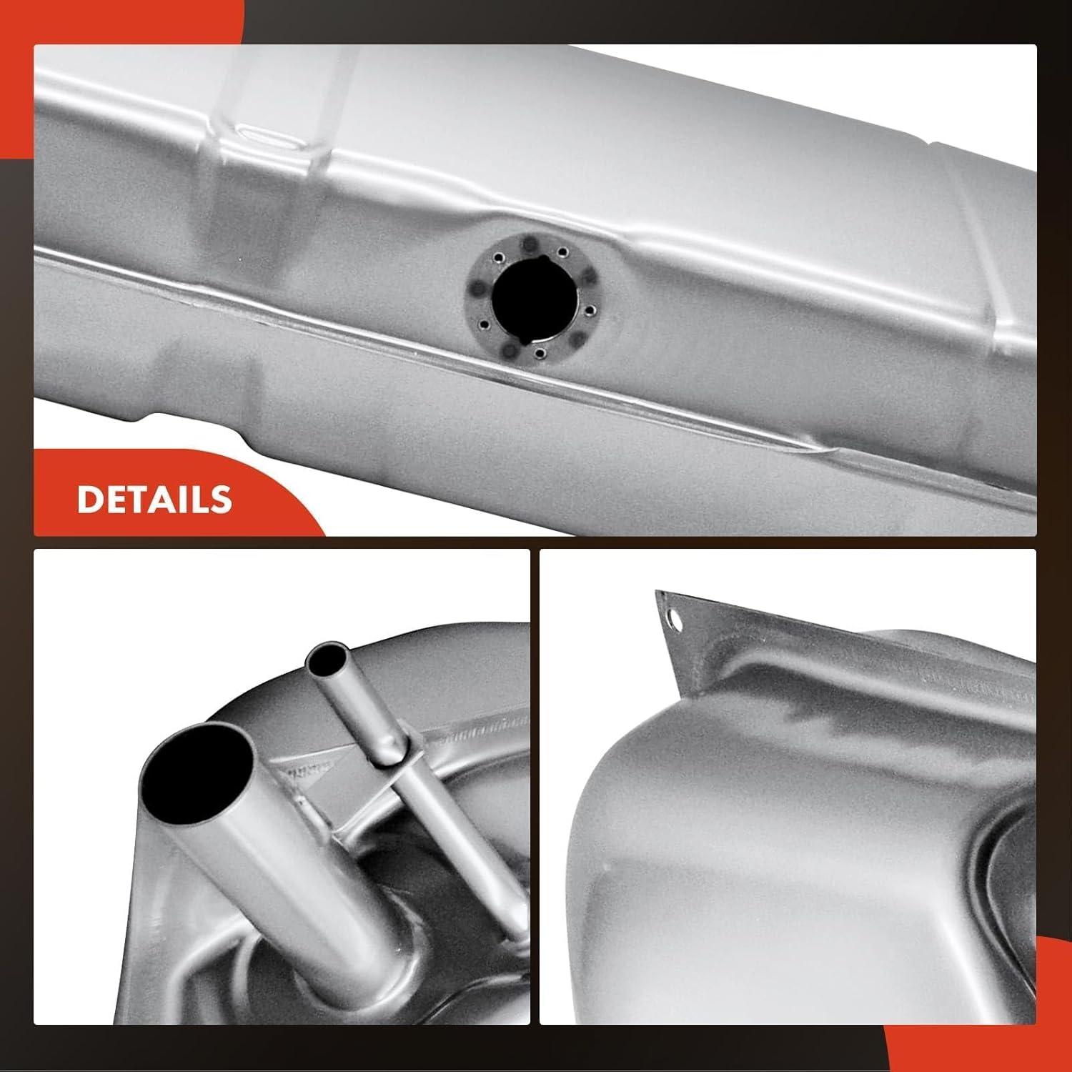A-Premium Fuel Tank with O-Ring Compatible with Chevrolet Truck 1949-1953 3.5L 3.8L, Truck 1954 3.8L 4.3L & GMC Truck 1950-1952 3.7L, Truck 1953 3.7L 4.1L, Truck 1954 4.1L, Replace# 3847690