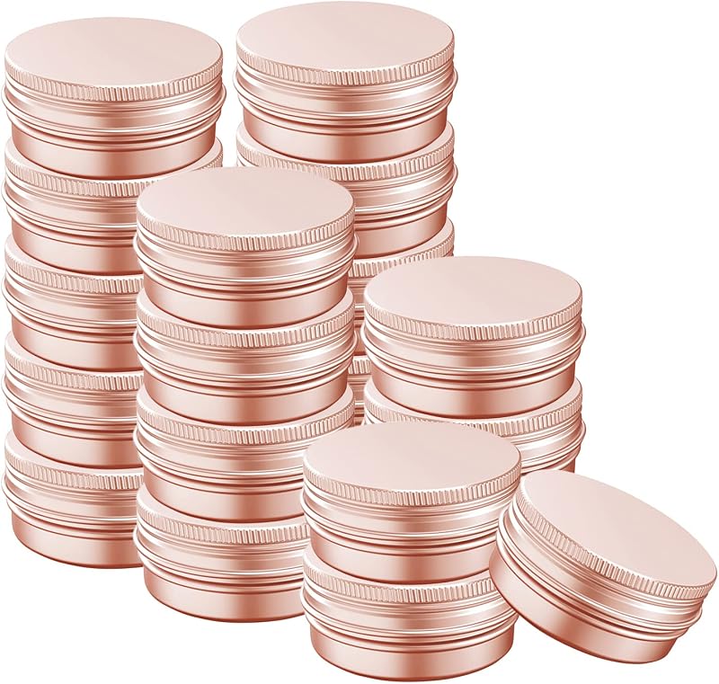 Frasco de alumínio com tampa rosqueável BallHull Rose gold, 20 unidades