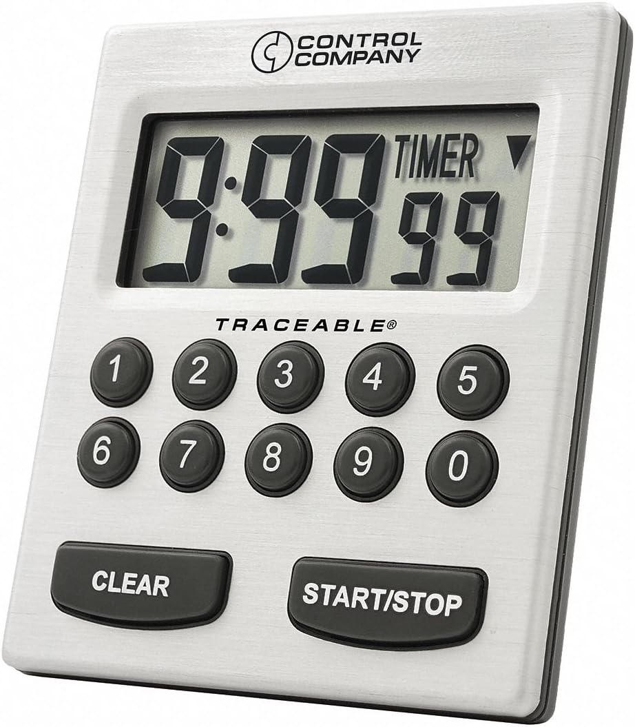 Timer,Vibrating,Digital,3-1/2 in. H