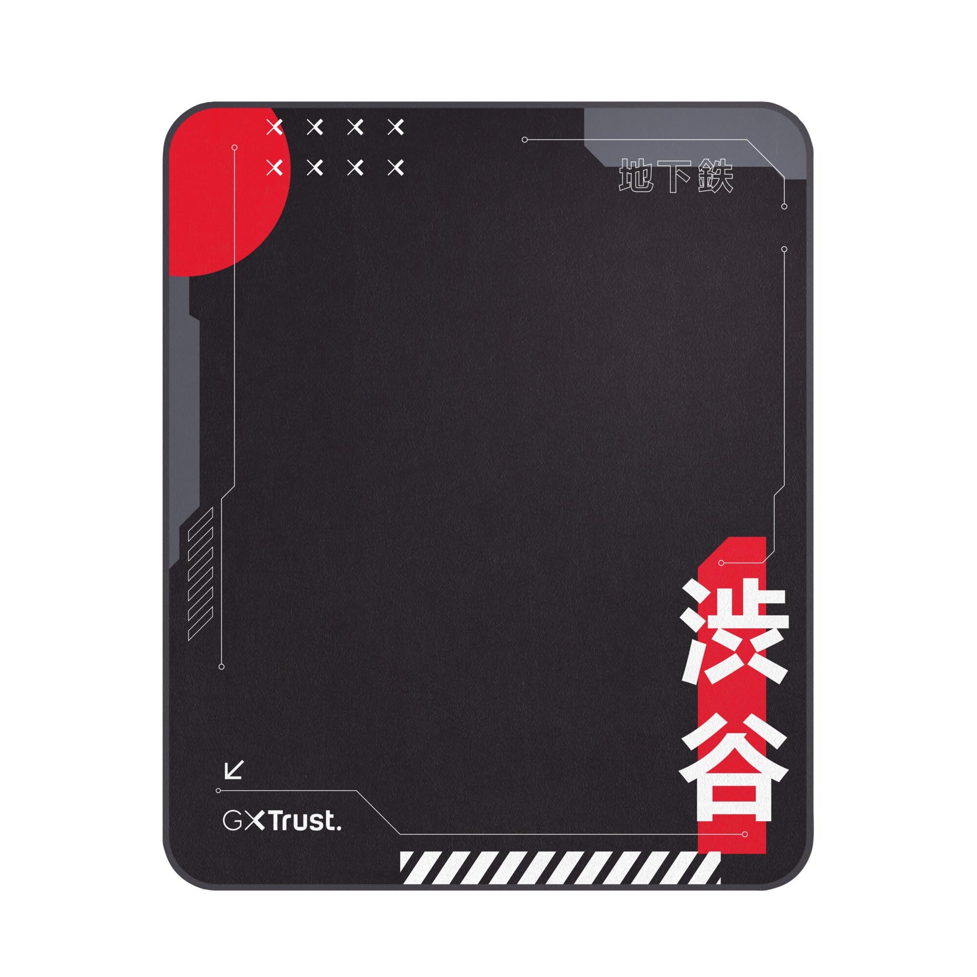 GXTrust Alfombrilla para Silla de Gaming 99 x 120 cm, Japón Negro | para Suelos Duros y Alfombras, Material Resistente y Duradero, Protector para Suelo, Oficina, Japan Tokyo Anime Manga Kyoto