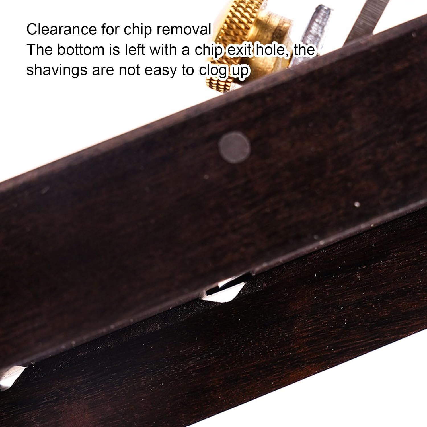Professional Rabbet Planer Hand Tool Adjustable 45° 60° Angle Woodworking Plane for Smooth Trimming and Precision Wood Crafting with Ebony Wood Handle and High Speed Steel